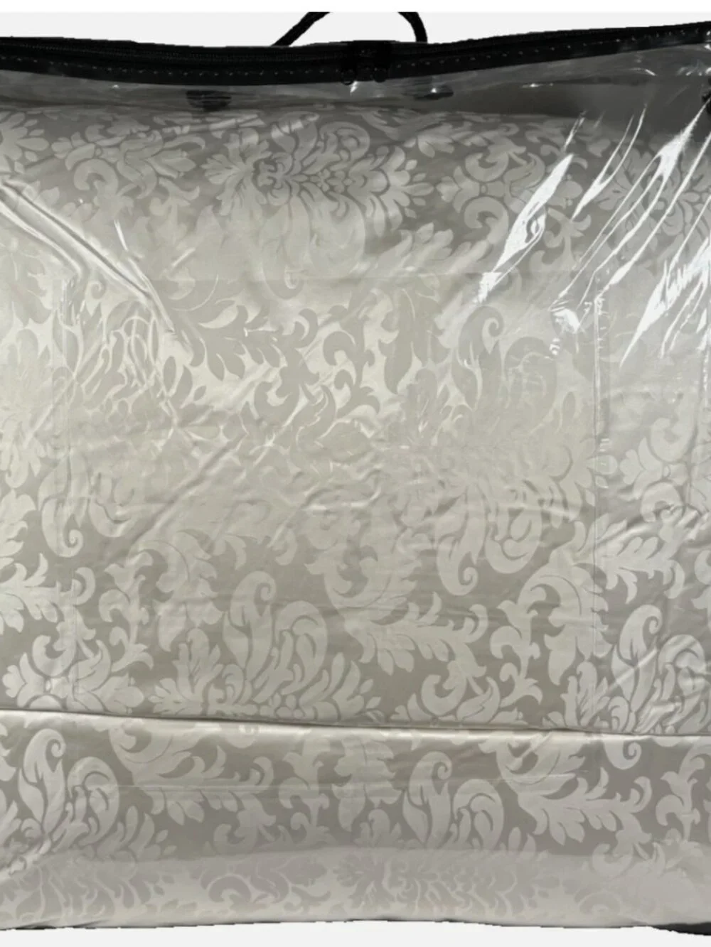 Bloomingdale’s USA New Queen Down White Goose 100% German Silk Jacquard 36oz